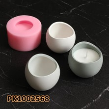 Poyrish 1168 - Silikon Kalıp Mum Kalıbı - Oval Mum Kabı