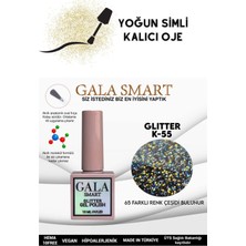 Gala Smart Yoğun Simli Glıtter Kalıcı Oje 10 ml K-55