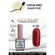 Gala Smart Yoğun Simli Glıtter Kalıcı Oje 10 ml K-56