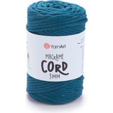 Yarnart Macrame Cord 3 mm 789 60% Cotton - 40% Viscose & Polyester 4'lü Paket