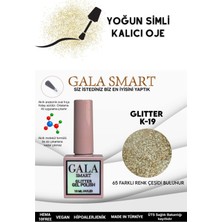Gala Smart Yoğun Simli Glıtter Kalıcı Oje 10 ml K-19