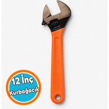 Nzb Kurbağacık 12 Inç 300 mm 30 cm Metal Sabitleme Ingiliz Anahtarı Kurbacık