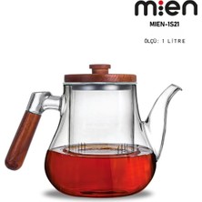 PremiumPort 1 Litre Borosilikat Cam Demlik, Sağlıklı ve Dayanıklı