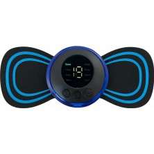 Eco Lounge Kelebek Masaj Aleti Bel Sırt Bacak Kol Titreşimli Masaj Pedi Şarjlı 8 Modlu Vücut Tens Cihazı