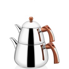 PremiumPort Şık Orta Boy Çaydanlık Takımı, Zarif ve Dayanıklı Tasarım