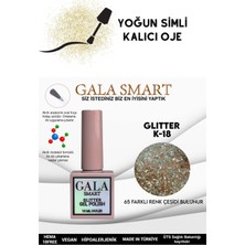 Gala Smart Yoğun Simli Glıtter Kalıcı Oje 10 ml K-18