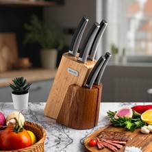 UltraMint Şık ve Dayanıklı 6 Parça Bıçak Seti, Mutfağınıza Zarafet Katın