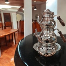 PremiumPort Bakır Çaydanlık 2.80 Litre Osmanlı Ocağı El Çekiç Dövme Kaliteli