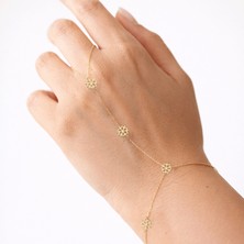 Hakan Mücevherat Kar Tanesi 14 Ayar Altın Şahmeran Bileklik