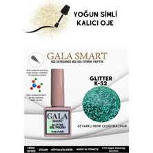 Gala Smart Yoğun Simli Glıtter Kalıcı Oje 10 ml K-52