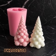 Poyrish PK1002508 - Silikon Kalıp Mum Kalıbı - Bubble Çam Ağacı