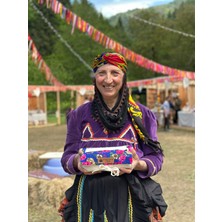 Bez Çanta Siyah Çay (Kadın Eli)