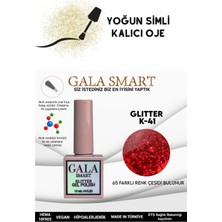 Gala Smart Yoğun Simli Glıtter Kalıcı Oje 10 ml K-41