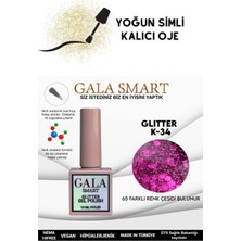 Gala Smart Yoğun Simli Glıtter Kalıcı Oje 10 ml K-34