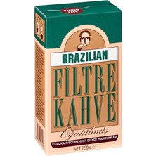 Kurukahveci Mehmet Efendi Mehmet Efendi 250gr Brazılan Filtre Kahve ( Freshly Ground ) ( Net WT 8,8 OZ)