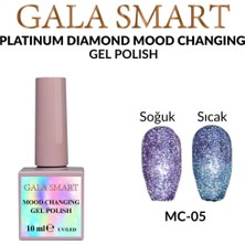 Gala Smart Platinum Diamond Kalıcı Oje 10 ml (Suda Renk Değiştiren Kalıcı Oje) Renk: Mc5