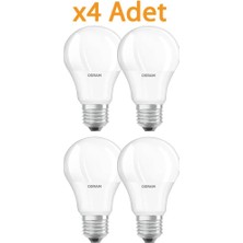 Osram LED Value Classıc A60 8.5W 4000K Kırık Beyaz Işık E27 LED Ampul 4 Adet