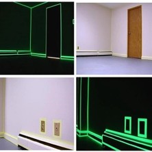 Eco Lounge Karanlıkta Işık Veren  Yansıyan 4 Metre Fosforlu Yeşil Şerit Bant