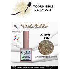 Gala Smart Yoğun Simli Glıtter Kalıcı Oje 10 ml K-20