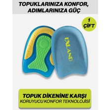 Exland Topuk Dikeni Için Silikon Jel Tabanlık – Ortopedik Topukluk, Topuk Koruyucu ve Yükseltici