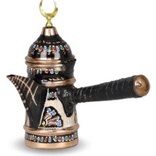 PremiumPort Gül Çiçek Mırra Bakır Cezve 300 Ml, Şık ve Kullanışlı Kahve Kabı