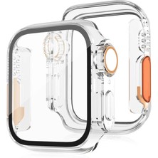 Cekar Store Apple Watch 40MM Watch 49MM Kasa Dönüştürücü ve Ekran Koruyucu - Şeffaf