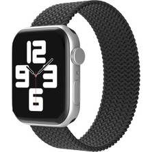 Cekar Store Apple Watch 38MM Ayarlı Solo Silikon Kordon - Siyah