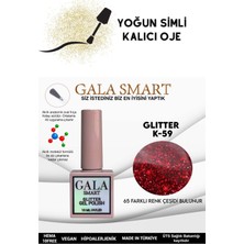Gala Smart Yoğun Simli Glıtter Kalıcı Oje 10 ml K-59