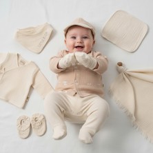 Erkek Bebek Bebly 0-3 Ay Asllan Nakışlı Müslin Set 10 Lu