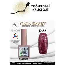 Gala Smart Yoğun Simli Glıtter Kalıcı Oje 10 ml K-38