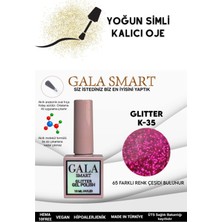 Gala Smart Yoğun Simli Glıtter Kalıcı Oje 10 ml K-35