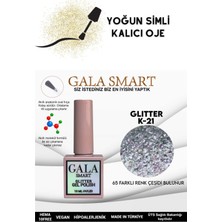 Gala Smart Yoğun Simli Glıtter Kalıcı Oje 10 ml K-21