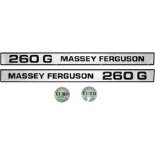 Peren Traktör Massey Ferguson 260 G Traktör Yan Yazı Takımı (Mat) – Sağ Sol Etiket Seti