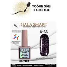 Gala Smart Yoğun Simli Glıtter Kalıcı Oje 10 ml K-33
