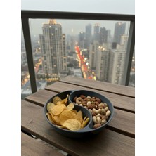 Eco Lounge Gri Çerezlik Kase Seti Modern Bölmeli Sunum Tasarımı