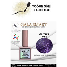 Gala Smart Yoğun Simli Glıtter Kalıcı Oje 10 ml K-62