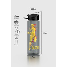 Renga Falcon Spor Desenli 630 ml Pipetli Tritan Matara 912016 Siyah