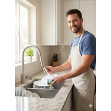 Uzman Armatür Spiralli Fonksiyonel Başlıklı Mutfak Evye Bataryası Inox