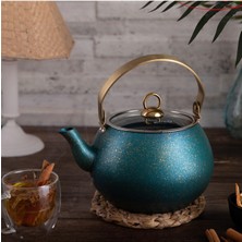 PremiumPort Green Küre Bitki Çayı Demliği 3 Lt, Büyük Boy Çay ve Bitki Çaydanlığı