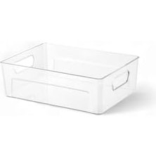 Storemax Kırılmaz Ultra Dayanıklı Buzdolabı Düzenleyici Organizer Kutu Şeffaf - 26X17X9CM