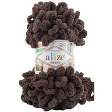 Alize Puffy (5 Adet) 534 Çikolata Rengi Elörgü Ipliği