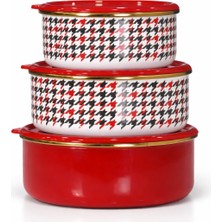 PR Home  Forte Red Üçlü Saklama Seti