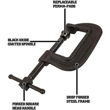 Storemax 14156 106, 100 Series Forged C- - Heavy-Duty, 2-In - 6-In Jaw Opening, 2-1/2-In Throat Depth