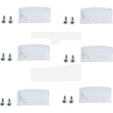 Storemax Sineklik Tutamak, Beyaz 6 Adet (12 Adet Akıllı Montaj Vidası Ile Birlikte)