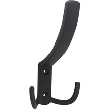 Storemax Askı Vestiyer Duvar Dolap Elbise Askısı Lüx Noktalı Siyah Metal Mobilya 4 Adet