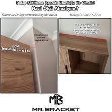 Storemax Deprem Güvenliği Dolap Sabitleme Aparatı Seti 16X52X100MM - Mobilya Eşya Duvara Sabitleyici L Demiri