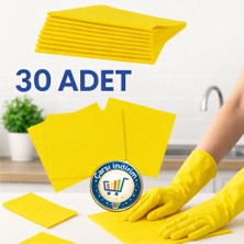 Nistabolje 30 Adet Sarı Bez 30 x 35 cm Genel Mutfak Temizlik Bezi