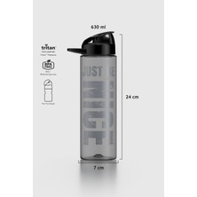 Renga Lidya Just Be Nice Desen 630 ml Tritan Matara 912033 Siyah