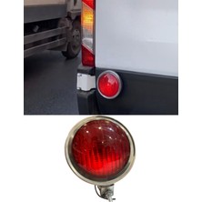 Otokap Universal Etiketçilere Paslanmaz Krom Yuvarlak Yumurta Oben Fren Lambası 12V