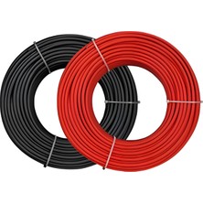 SB 6 mm Solar Kablo 1 M Kırmızı + 1 M Siyah (Tüv. Çift Izoleli)